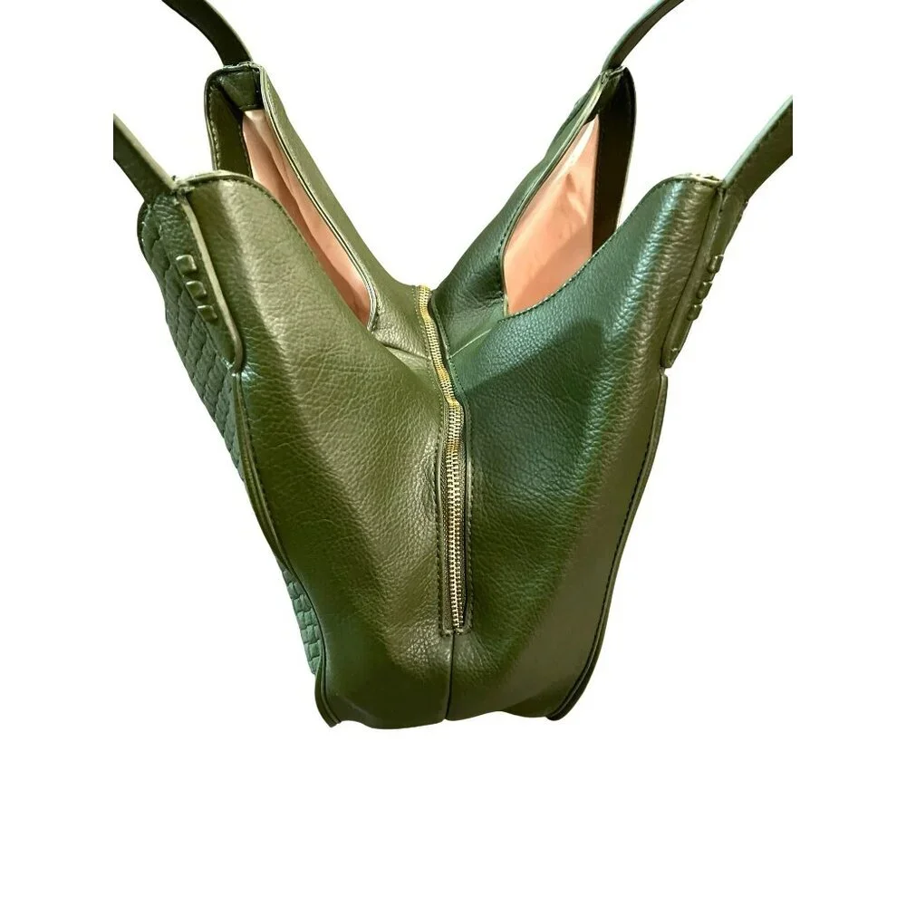 Style & Co Olive Green Woven Handbag New